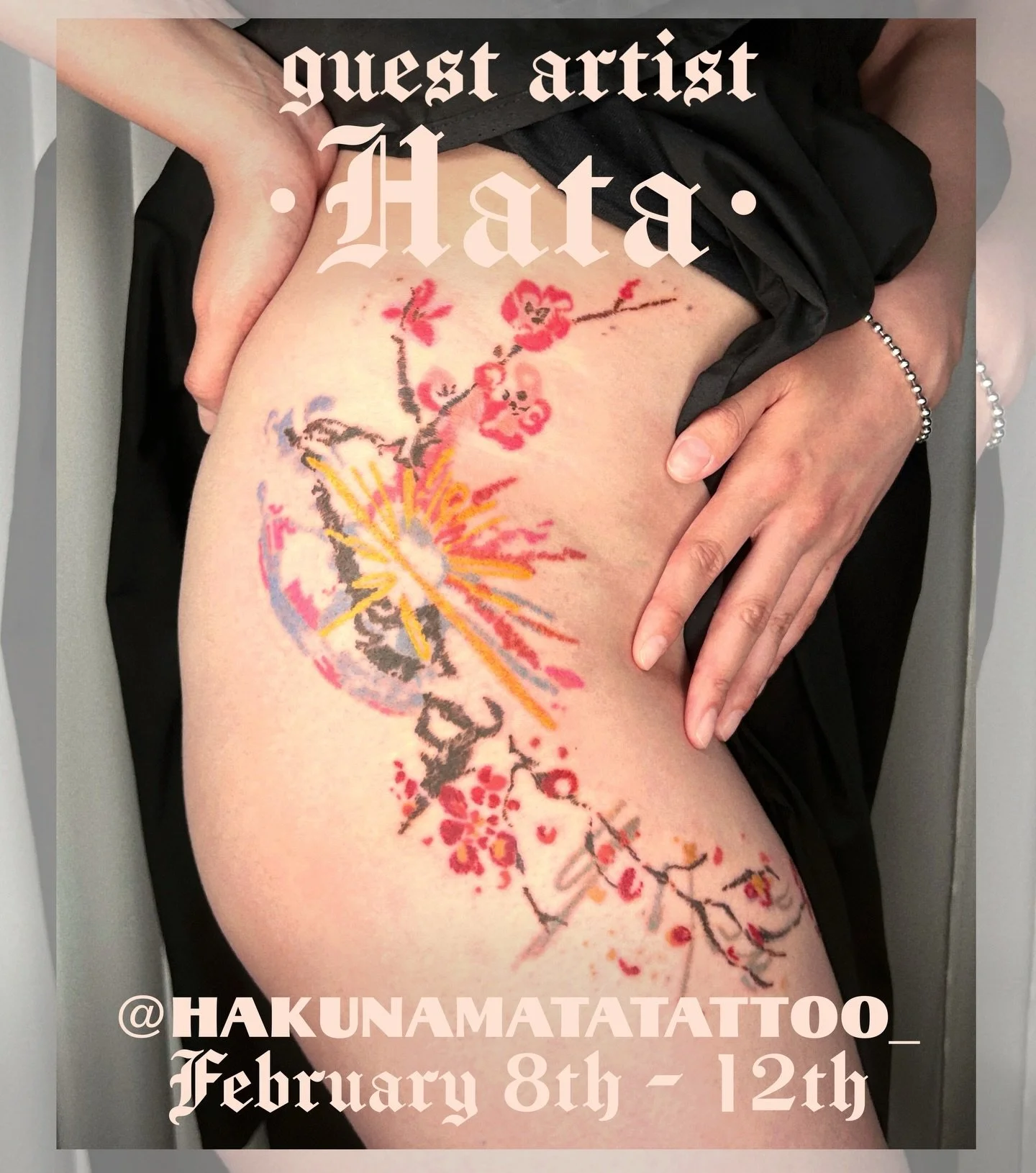 We&rsquo;re so lucky to have @hakunamatatattoo_ visiting all the way from Seoul 🇰🇷🌹🖤 Hata still has lots of time to tattoo you, contact her directly to book in!