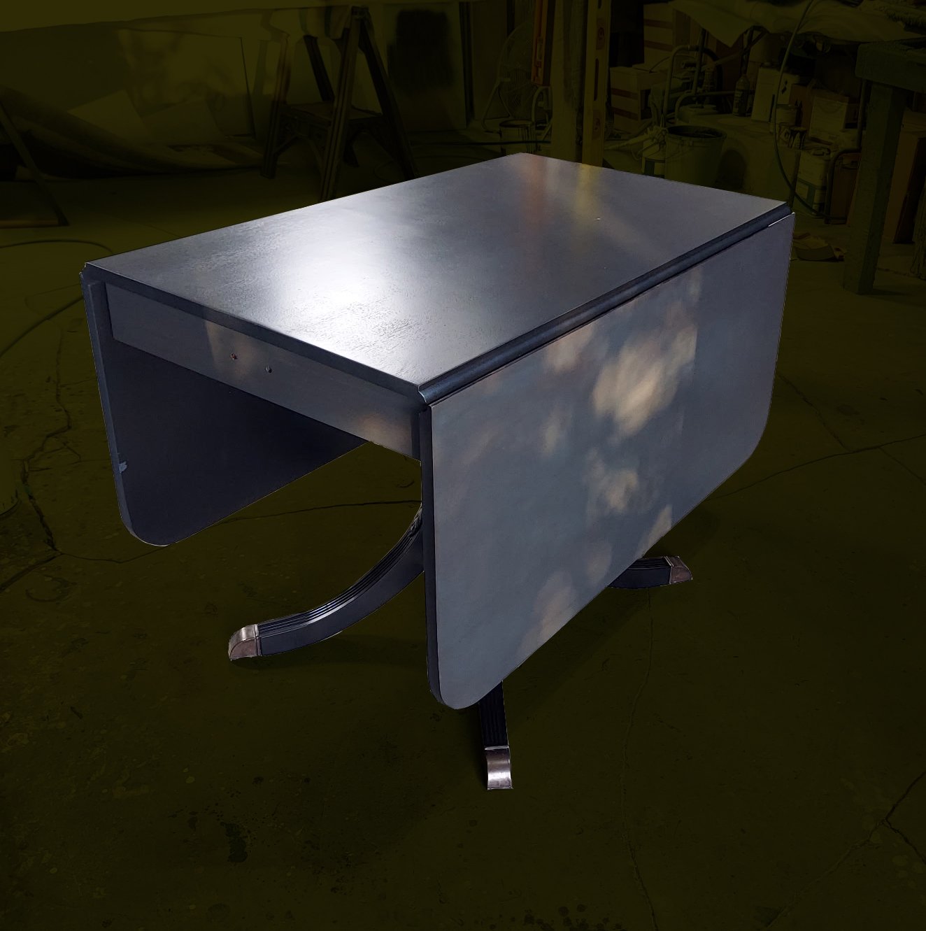 refinished and repaired antique table