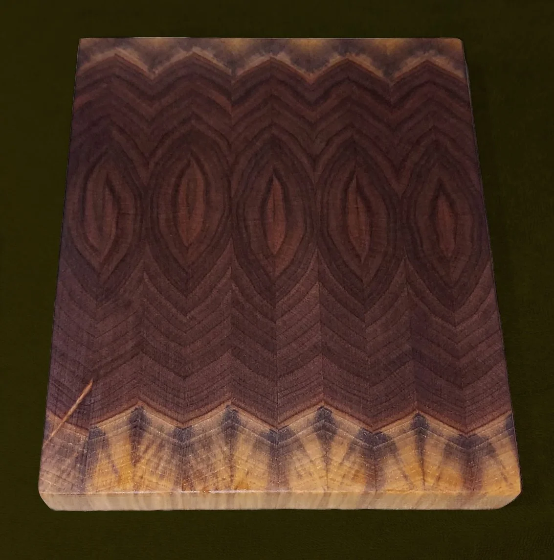 custom built wood cutting board