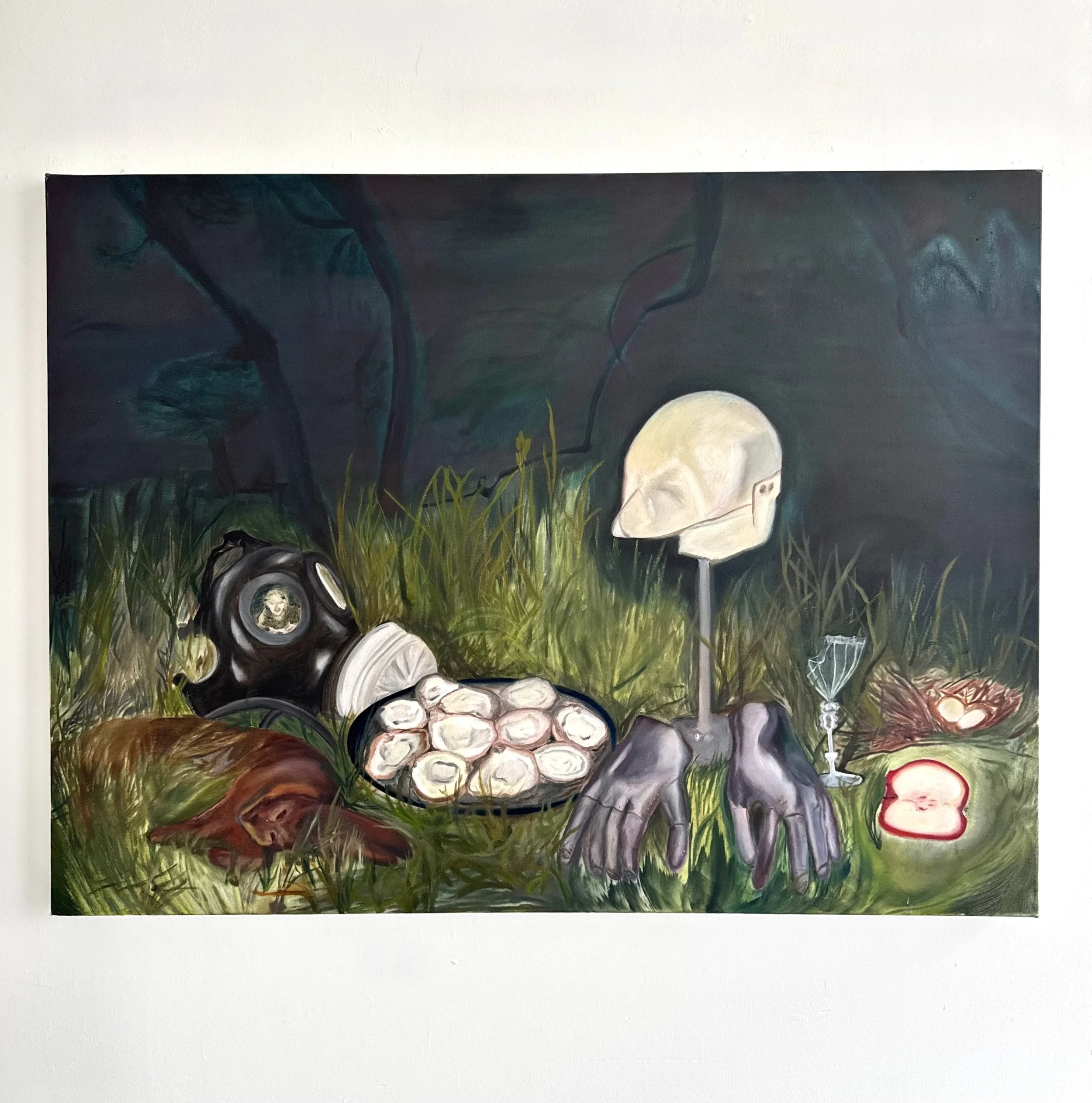 Still Life With Two Phantoms
30 x 40 inches
Oil on Canvas
2026
