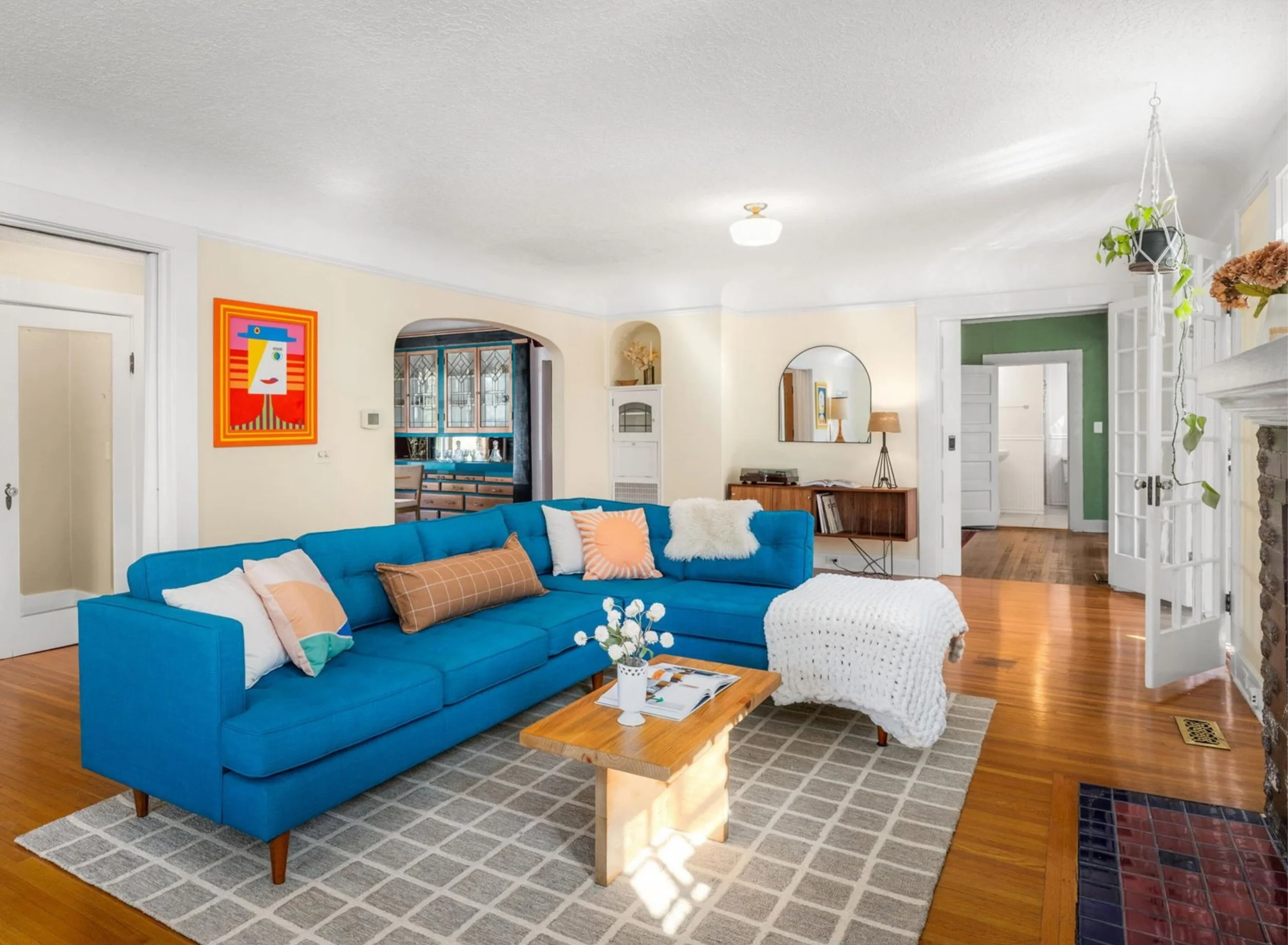 More from the living room in this super fun Roseway home just listed today by @theportlandhousehunters 🛋️