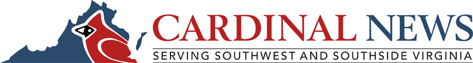 Logo of Cardinal News featuring a stylized cardinal bird and text 'Cardinal News', with a tagline 'Serving Southwest and Southside Virginia'.