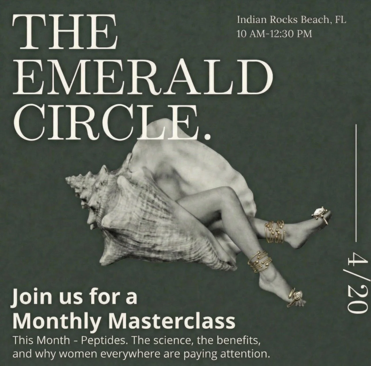 The Emerald Circle.  April 20. 10am-12:30pm