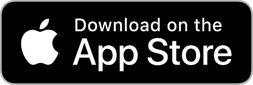 Black rectangular button with white Apple logo and text that reads "Download on the App Store".