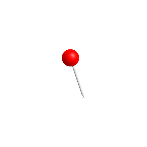 A pinpoint stating a location.