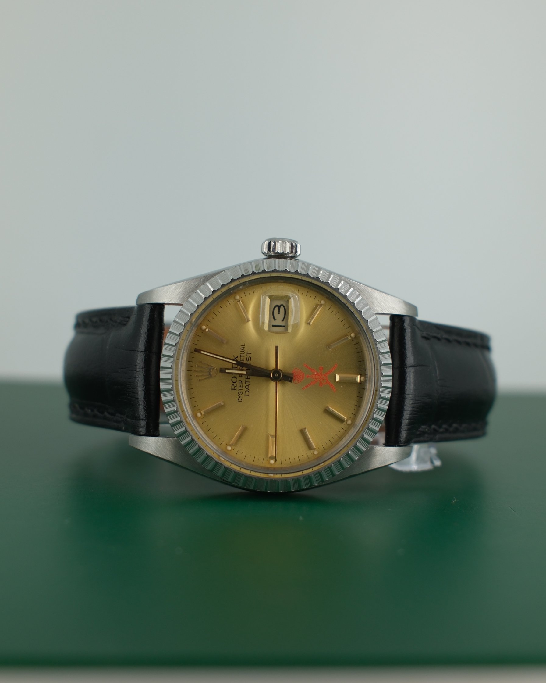 Rolex 16030 Datejust with rare Khanjar logo dial