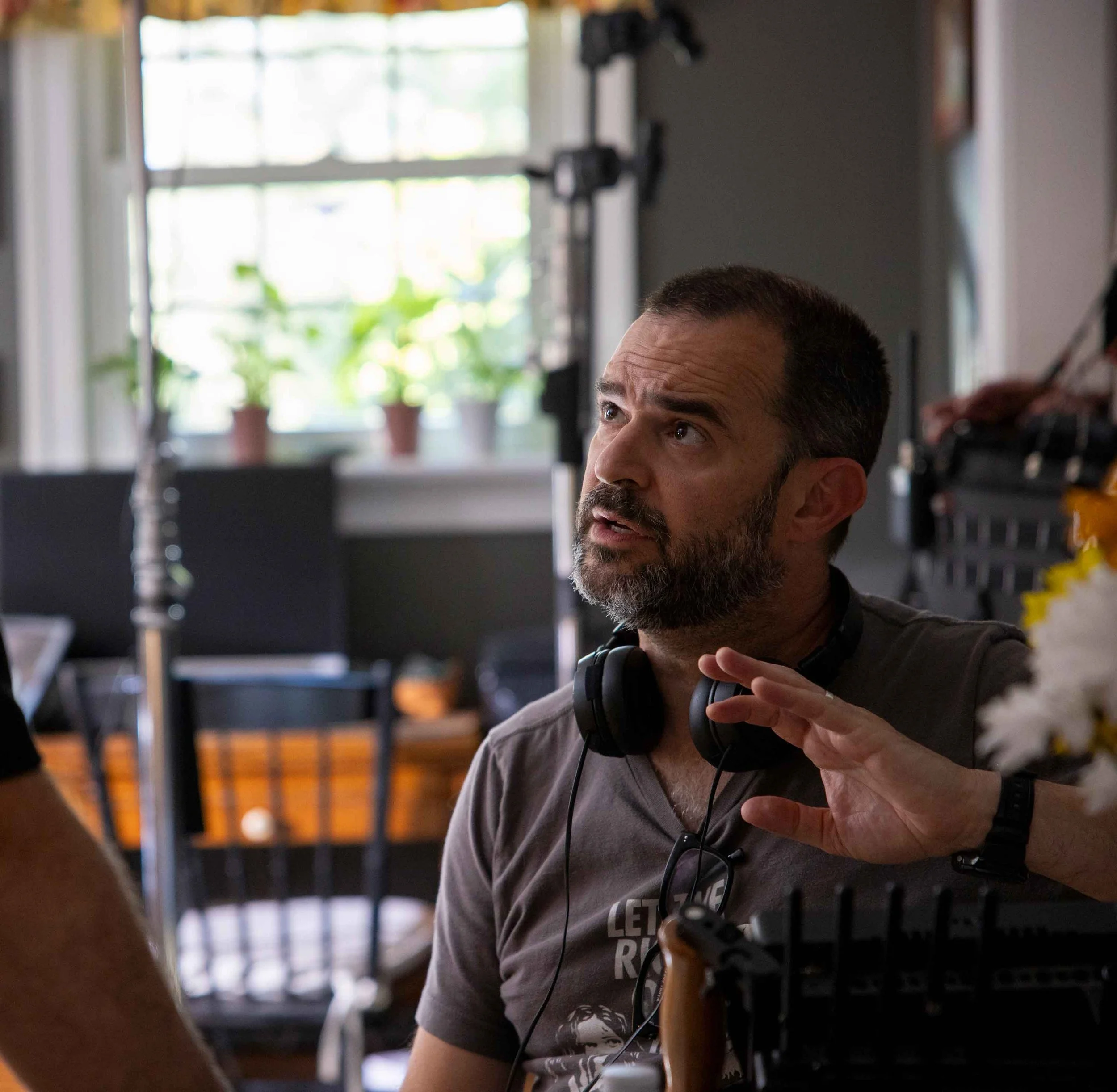 Director Sam Hancock working on independent film production, bringing on-set experience to Philadelphia acting coaching