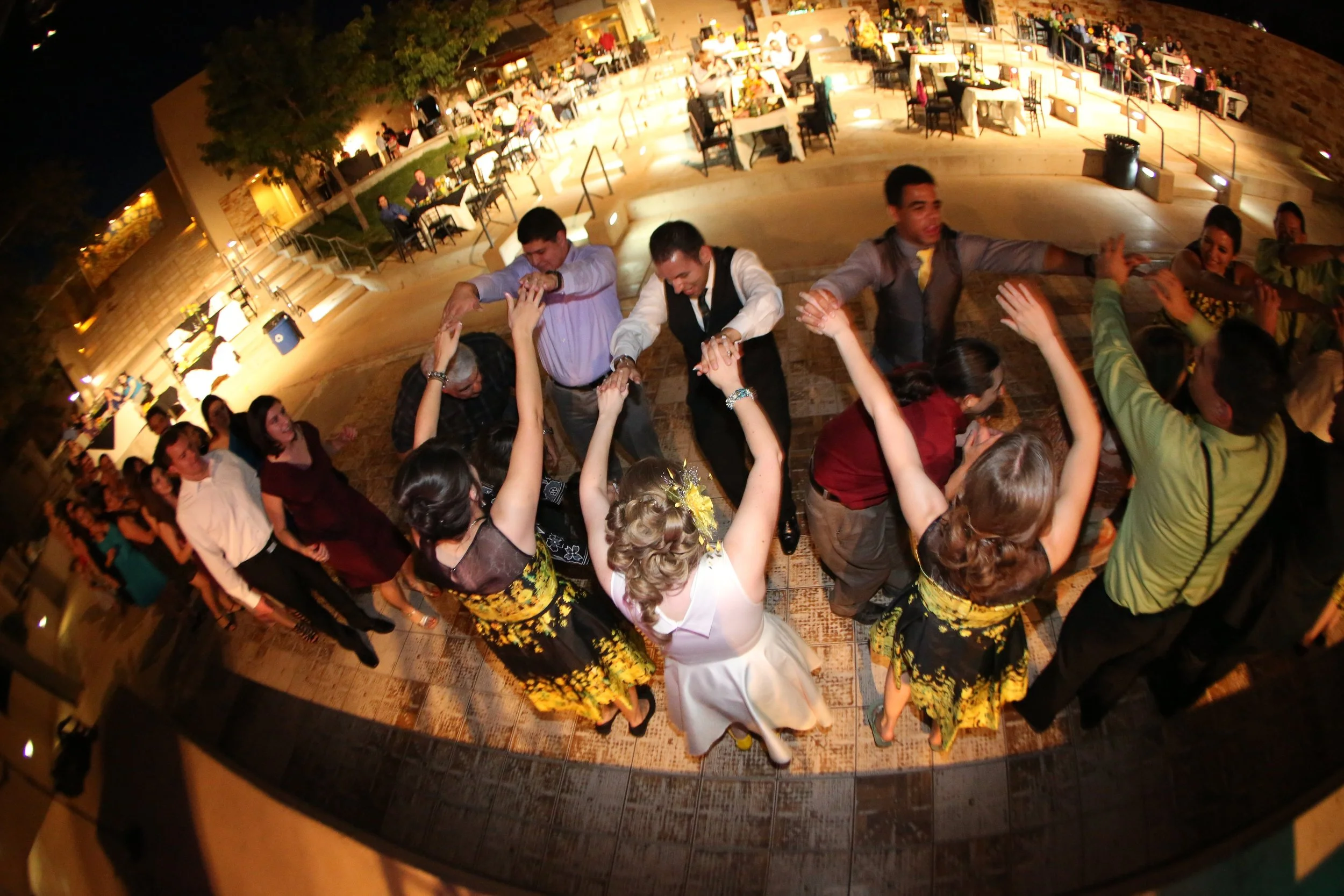 traditional la marcha dance during wedding at albuquerque museum.JPG