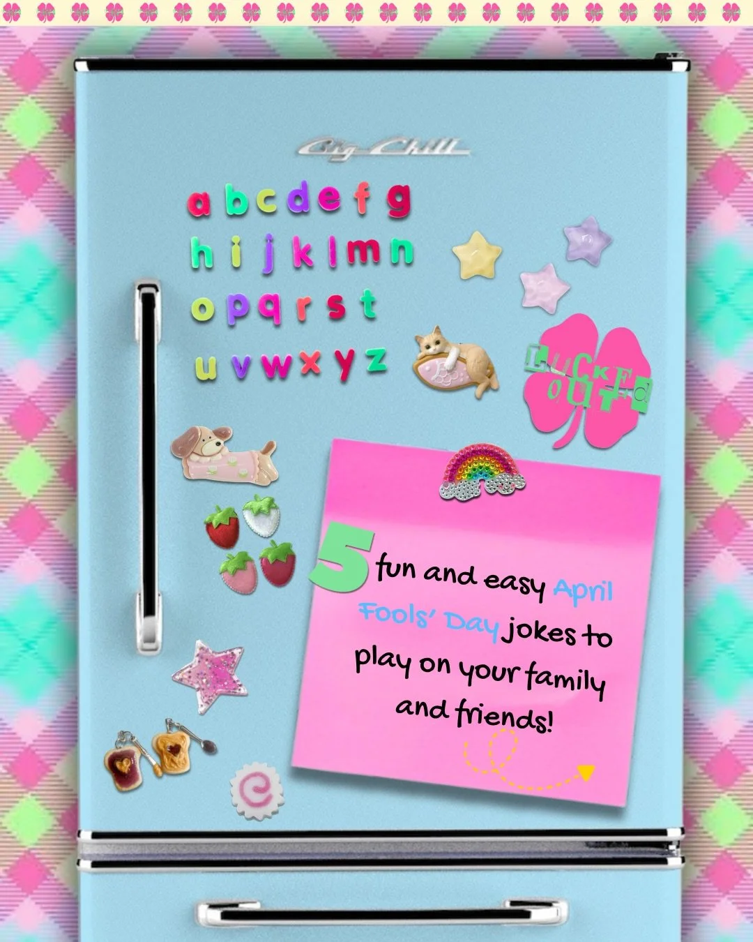 5 April Fools' Day jokes 🤭🤭

❤︎HAPPY INTERNATIONAL TRANSGENDER DAY OF VISIBILITY!!🏳️&zwj;⚧️🏳️&zwj;⚧️YAYYY

❤︎post by @bug.3y3dd !

❤︎If you ever have questions, DM us or shoot an email💌: theluckedoutzine@gmail.com
- 
- 
- 🏷️
#LUCKEDOUT #LuckedO