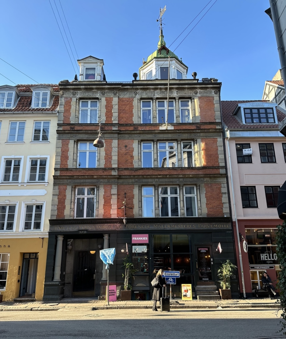 En lejlighed set ud fra beliggende på Grønnegade 33 i København.