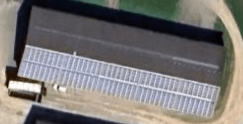 Industrivej 1 set fra luften.