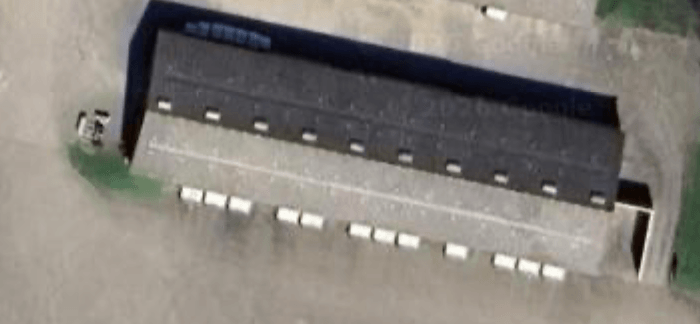 Industrivej 1 set fra luften.