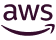 AWS logo with purple and orange colors