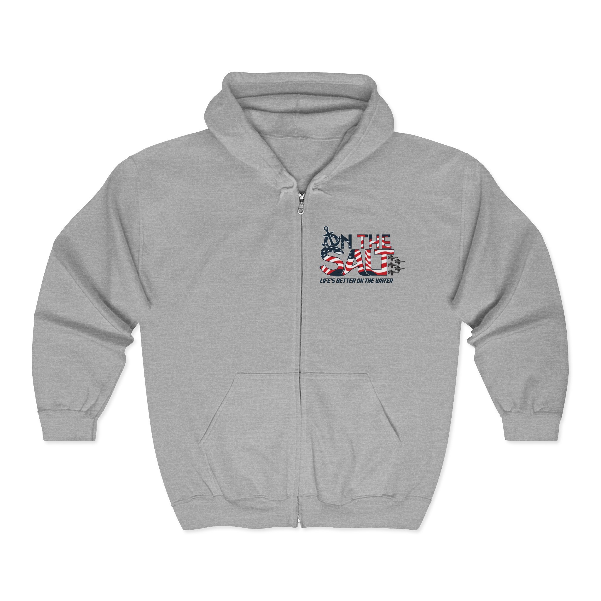 Coastal Themed Unisex Full Zip Hoodie