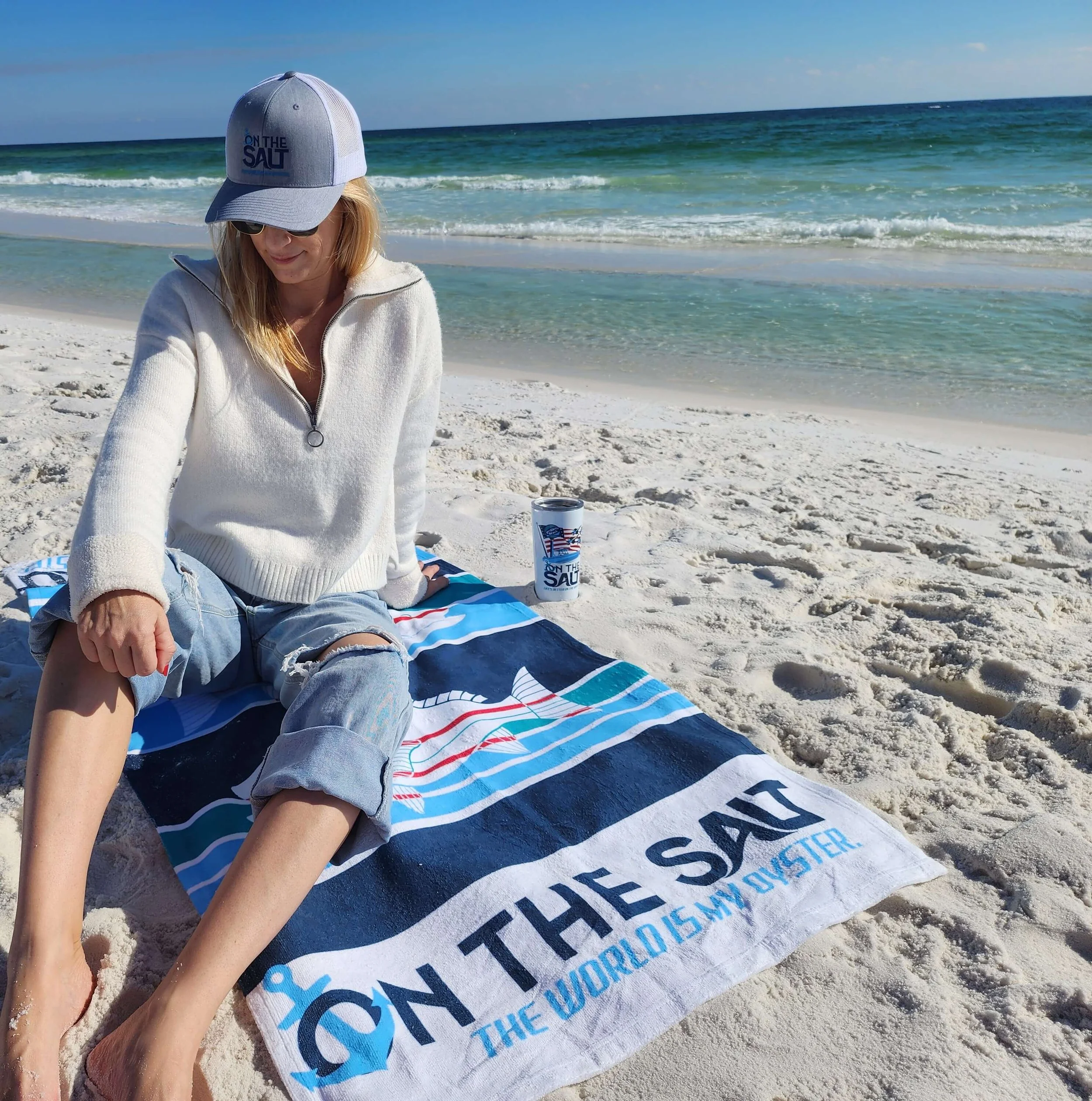onthesalt beach towel