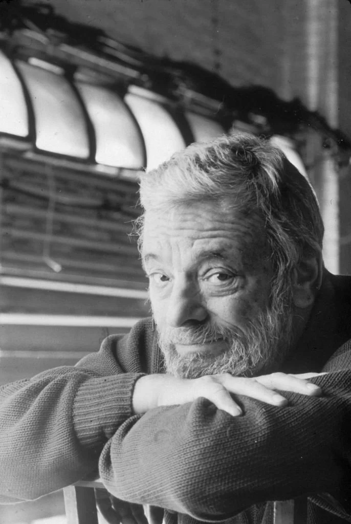 Stephen Sondheim backstage at the Plymouth Theatre in 1994 during  a run of his play “Passion”. Photo by Fred R. Conrad/New York Times Co./Getty Images