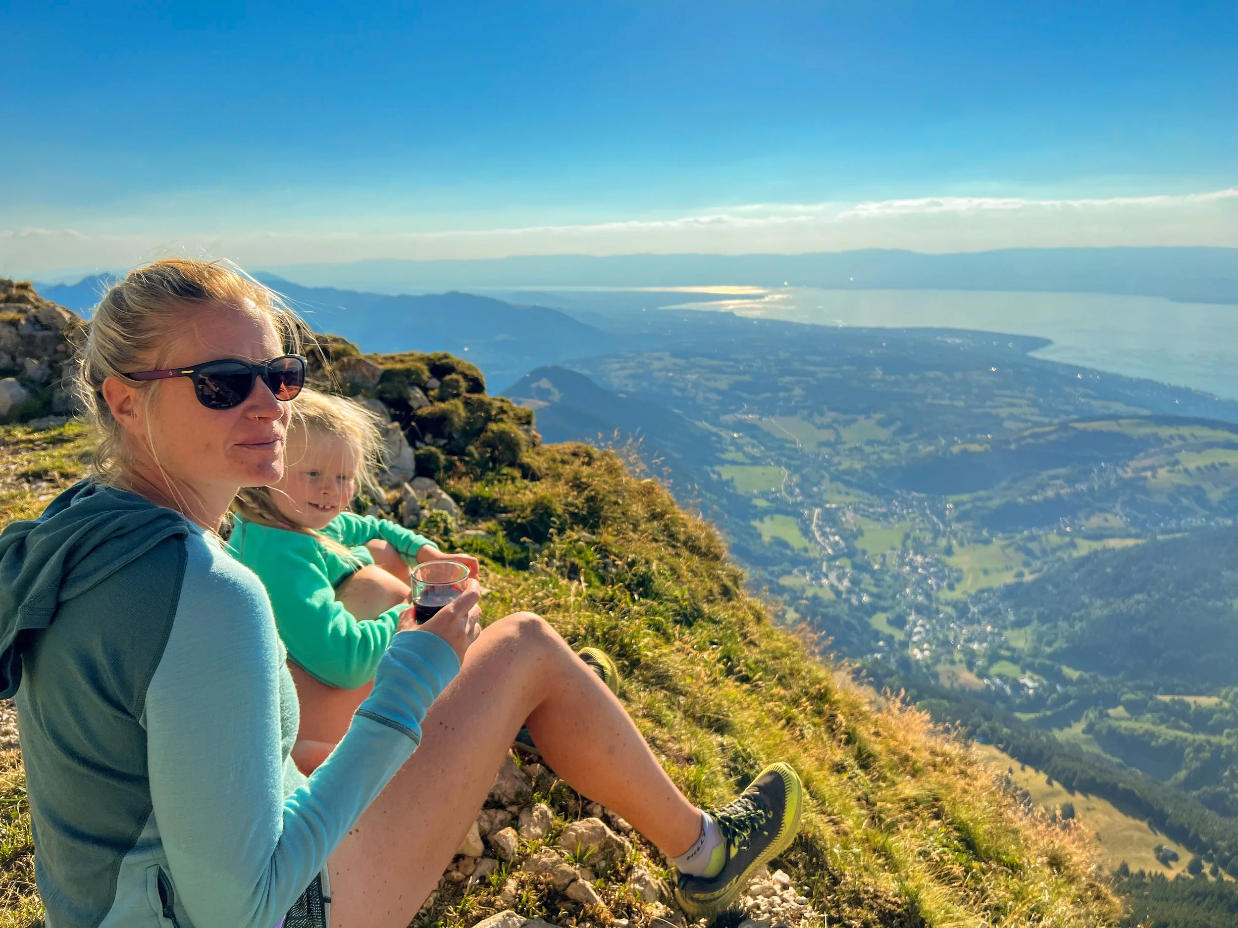 Hilly (owner & host) and Amelie at Chalet Sandy in Les Gets, French Alps.