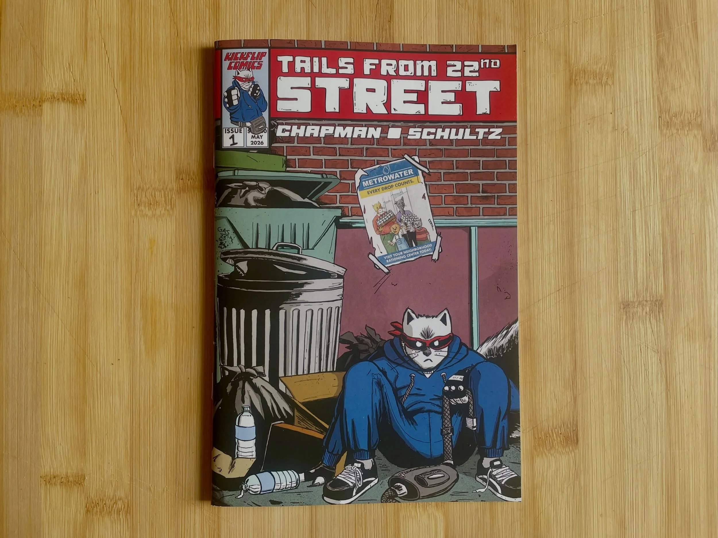 We still have some copies of TAILS FROM 22ND STREET 1 available! Head to kickflipcomics.com to scoop yours before they&rsquo;re gone 🐿️ 

TAILS FROM 22ND STREET is our dystopian climate punk series starring DIY vigilante squirrel Shadetail. If you&r