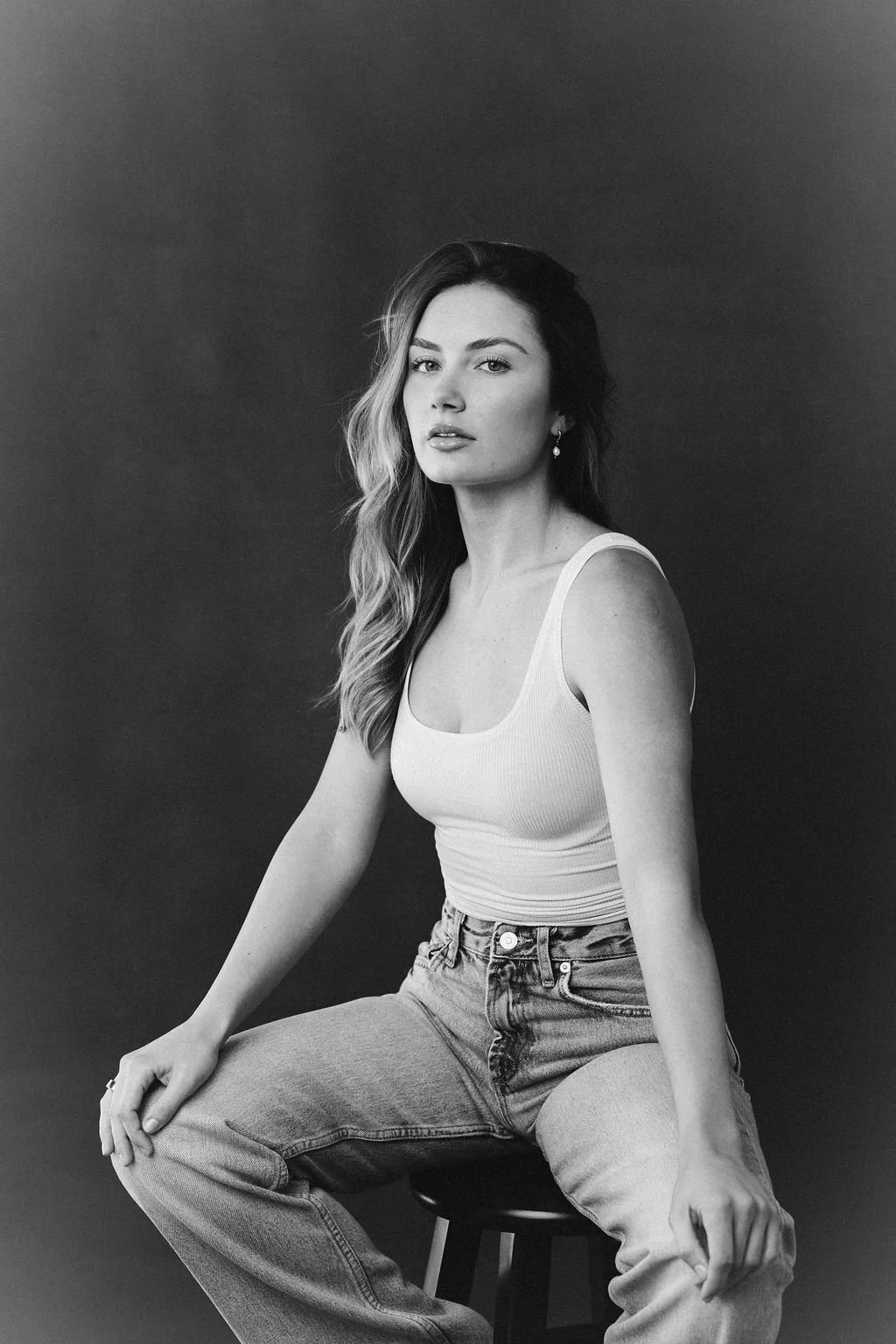 Model comp card portrait session in Oceanside, CA. Film and digital options available.