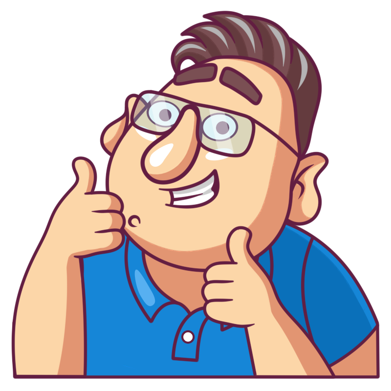 Sascha mit Daumen hoch