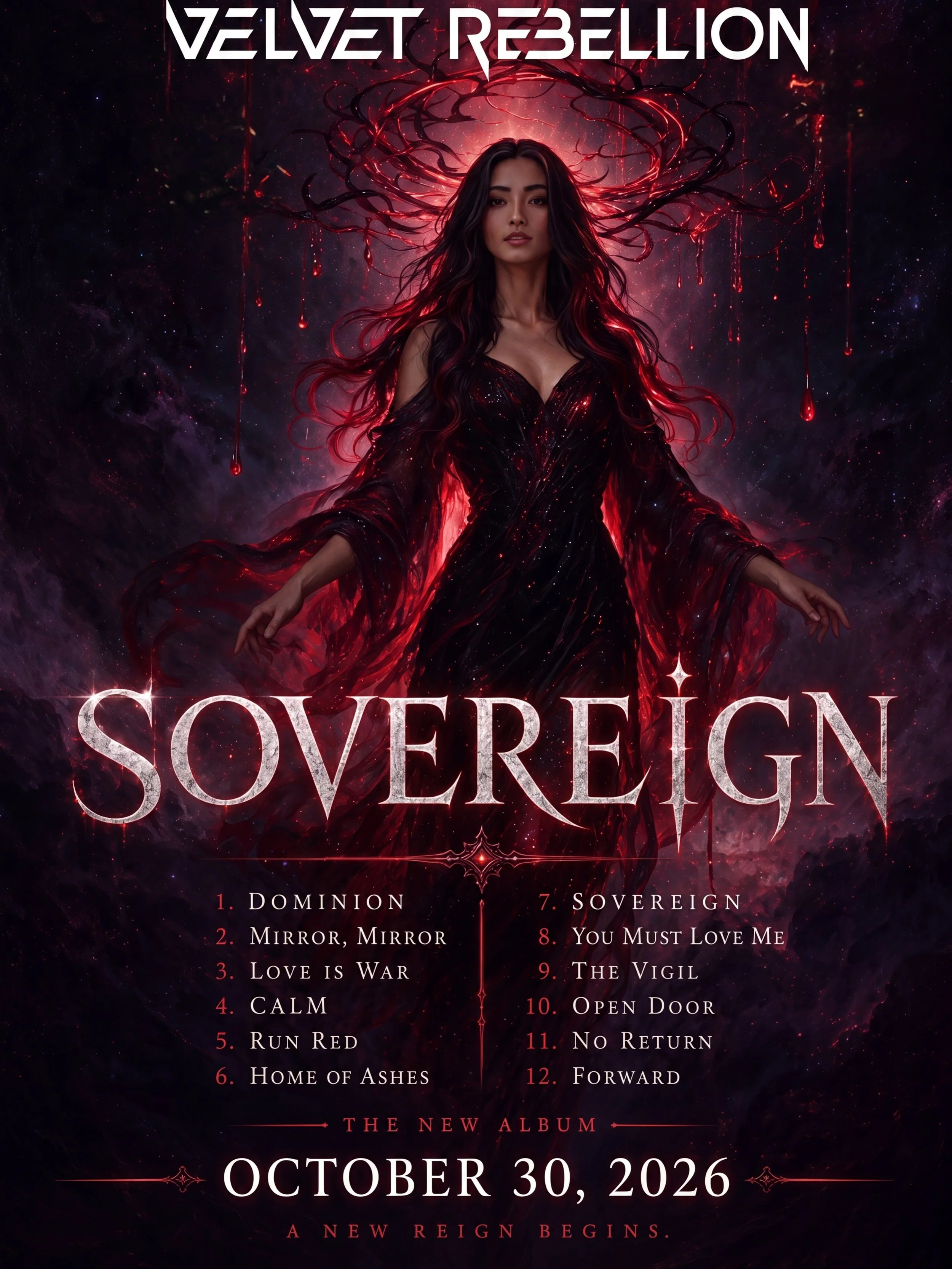 The crown is claimed.
SOVEREIGN
October 30, 2026.

Sovereign is an album about decision, not recovery. If our previous album, Experience, was about what happened to us, then Sovereign is about what happens because of us. Not chaos or anger, but COMMA
