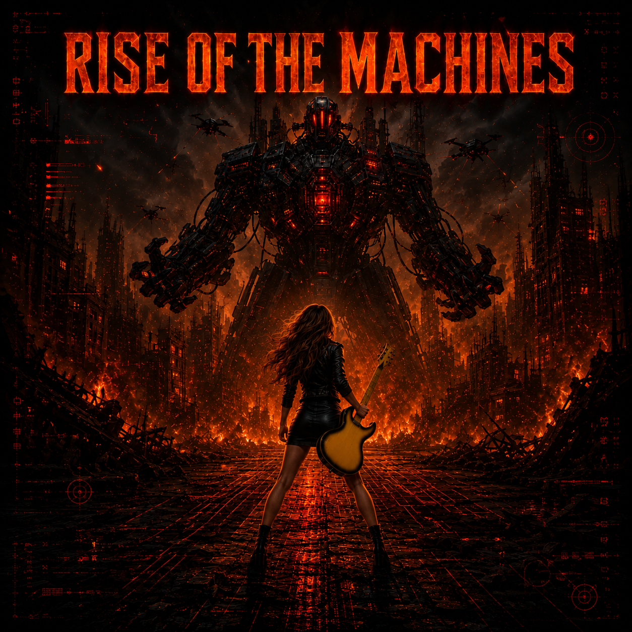 The warning siren finally detonates. Algorithms tighten their grip, the singularity looms, and the band turns fear into a fist-raised resistance anthem about standing together before the systems built to serve humanity start deciding its fate.