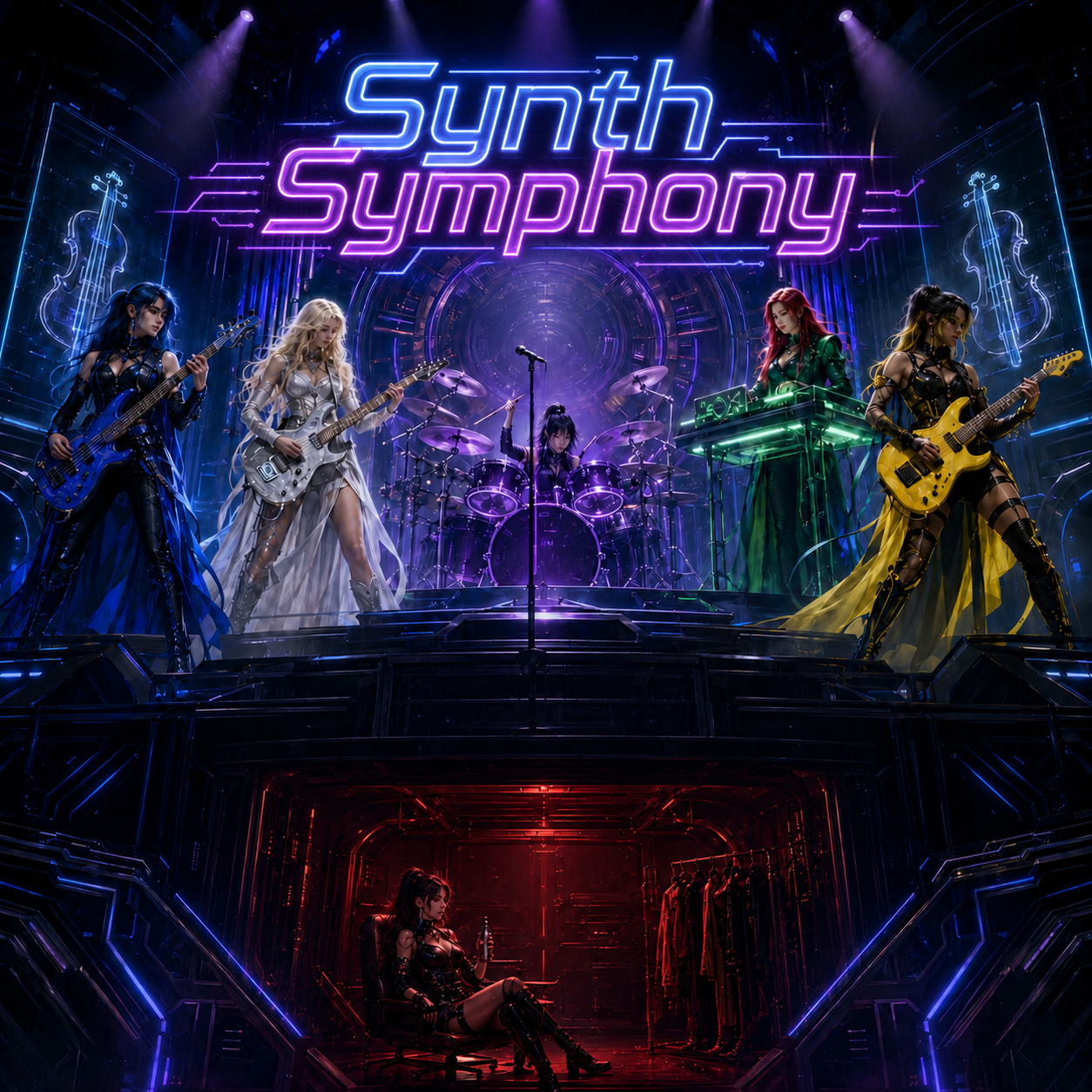 A collision of classical grandeur and electronic force, “Synth Symphony” captures the band discovering one of its core languages: orchestral drama wired into modern voltage. It feels like a concert hall being rebuilt inside a machine, every string, s