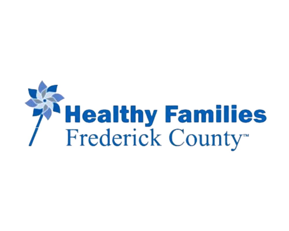 Logo for Healthy Families Frederick County featuring a pinwheel graphic.