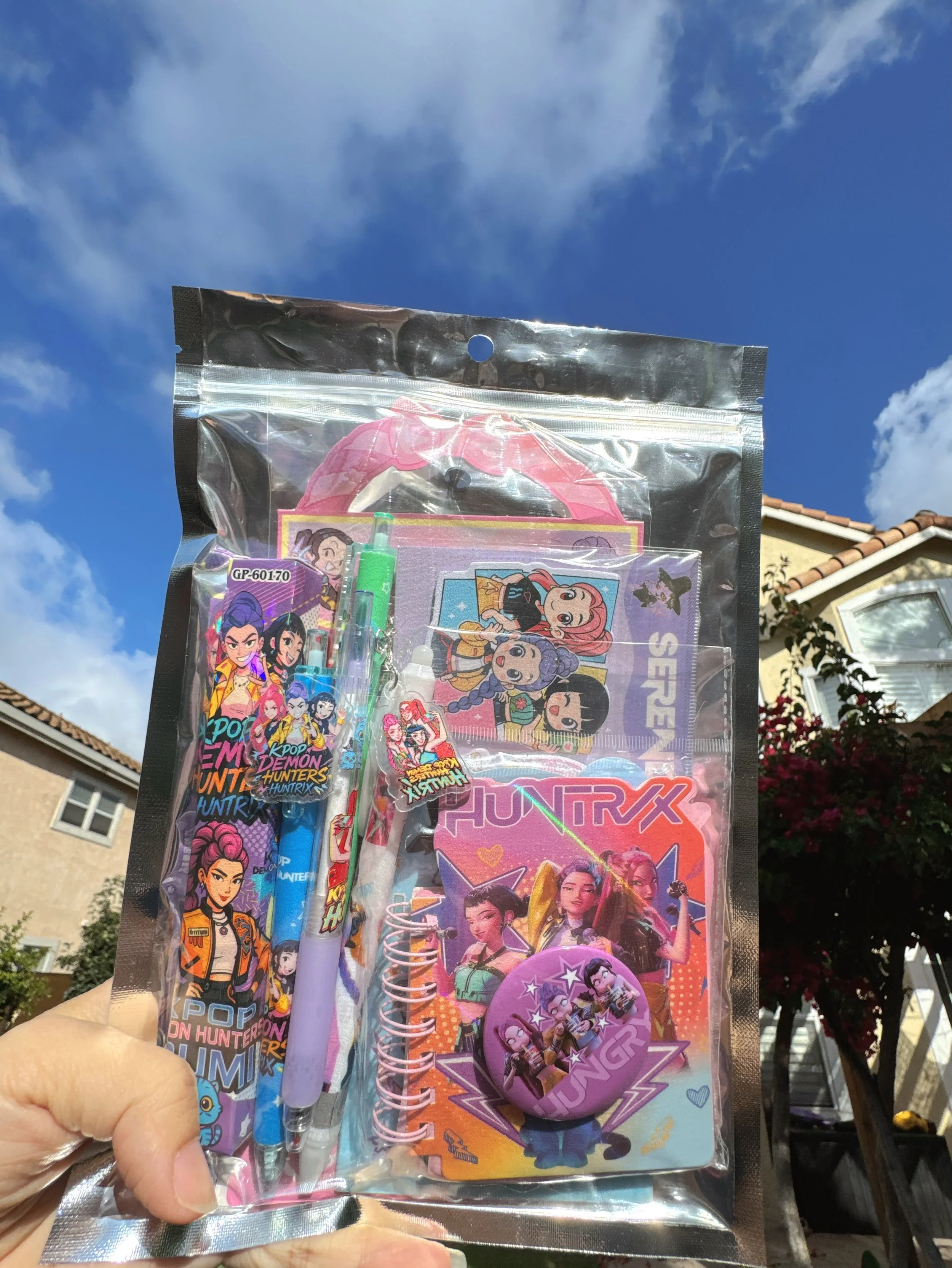 K-pop Demon Hunters Mystery Goodie Bag  | Party Favor | 10 Surprise Stationery Items | Kawaii Blind Bag | Stationery Grab Bag