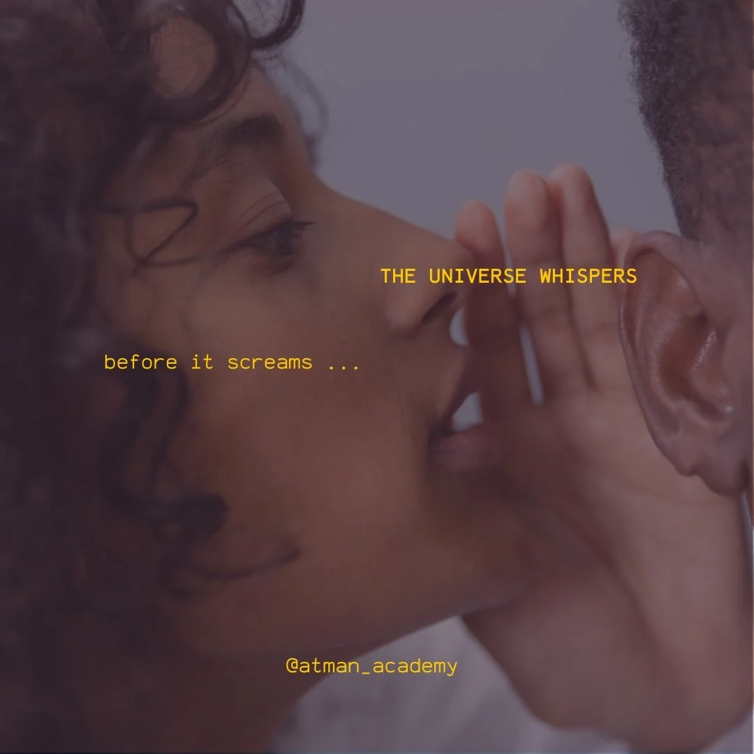 The hidden context: The universe will give you soft and gentle clues and if you don&rsquo;t get the point ? It will send you god dressed in drag as a giant abrupt &ldquo;unexpected&rdquo; lesson.

&hellip; so listen 👂 

#intuition