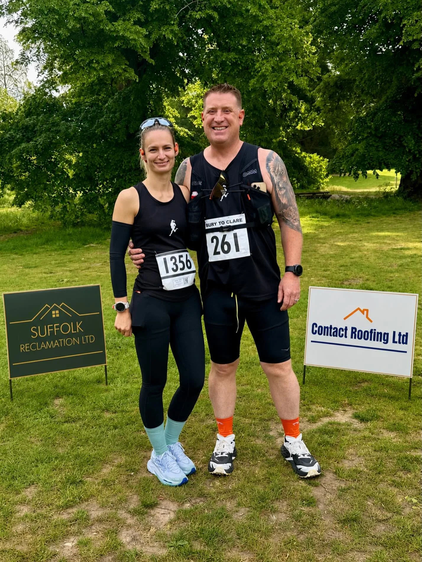 David and Teresa took on the Bury to Clare 18 mile challenge on Sunday&hellip;&hellip;representing the amazing @fortifyrunclub &mdash; such a supportive local running community and an all round brilliant group of people! 🖤🏃&zwj;♂️🏃&zwj;♀️

Most im