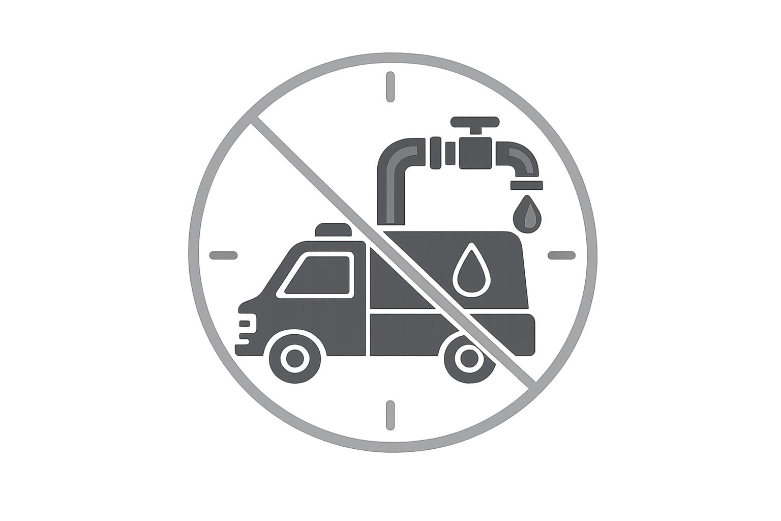 No call-out fee icon representing transparent plumbing pricing with no call-out charges.