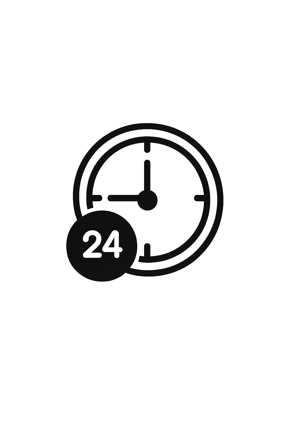 45–90 minute response icon representing fast emergency plumbing response across Fulham.
