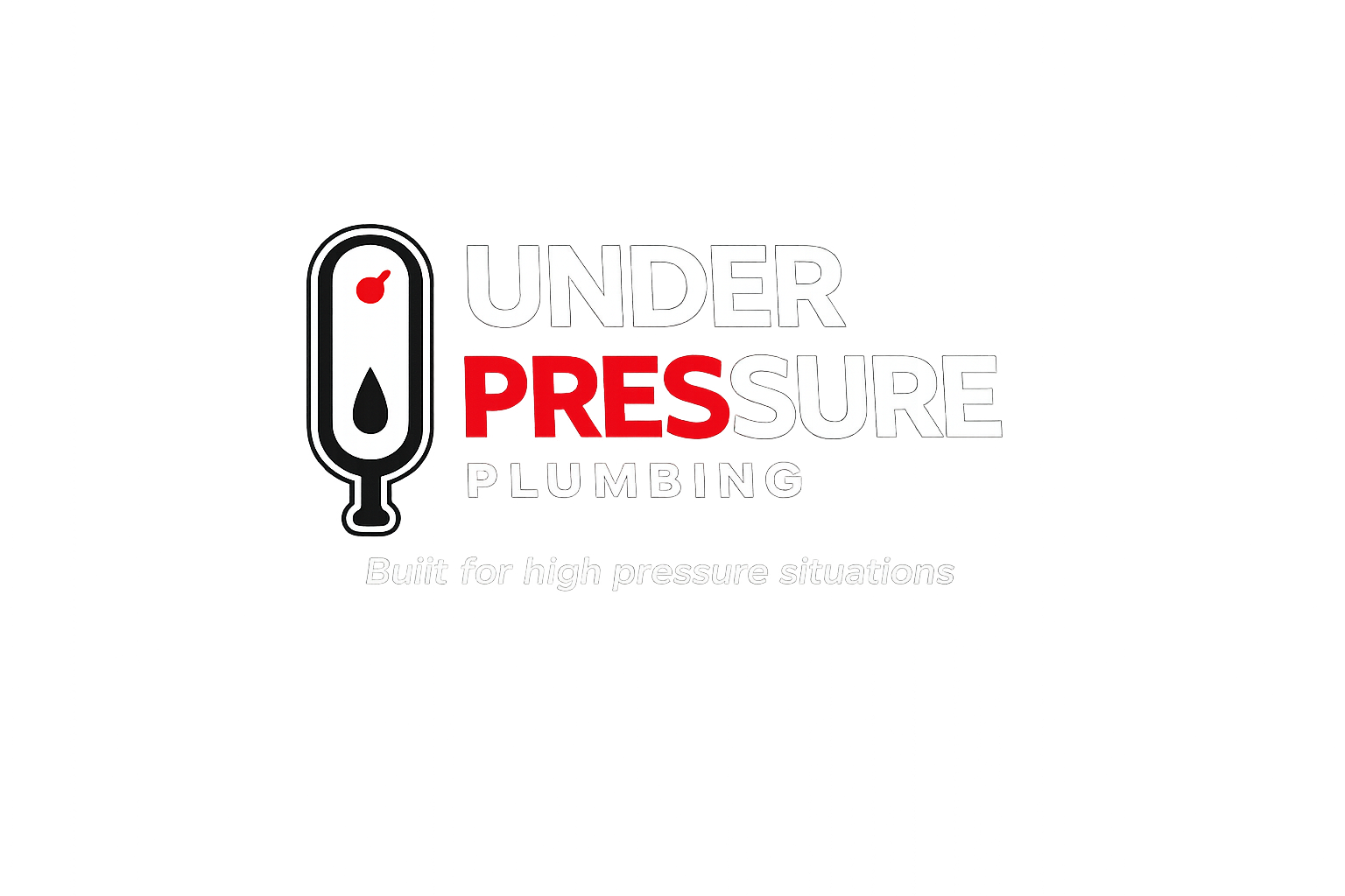 Under Pressure Plumbing logo.