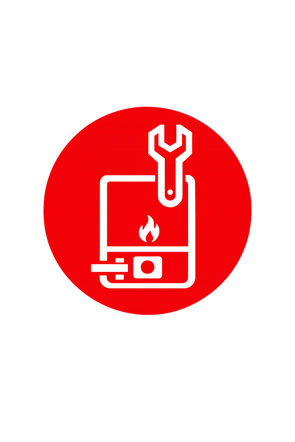 Boiler breakdowns icon representing emergency boiler fault diagnosis and urgent boiler repairs in Fulham.