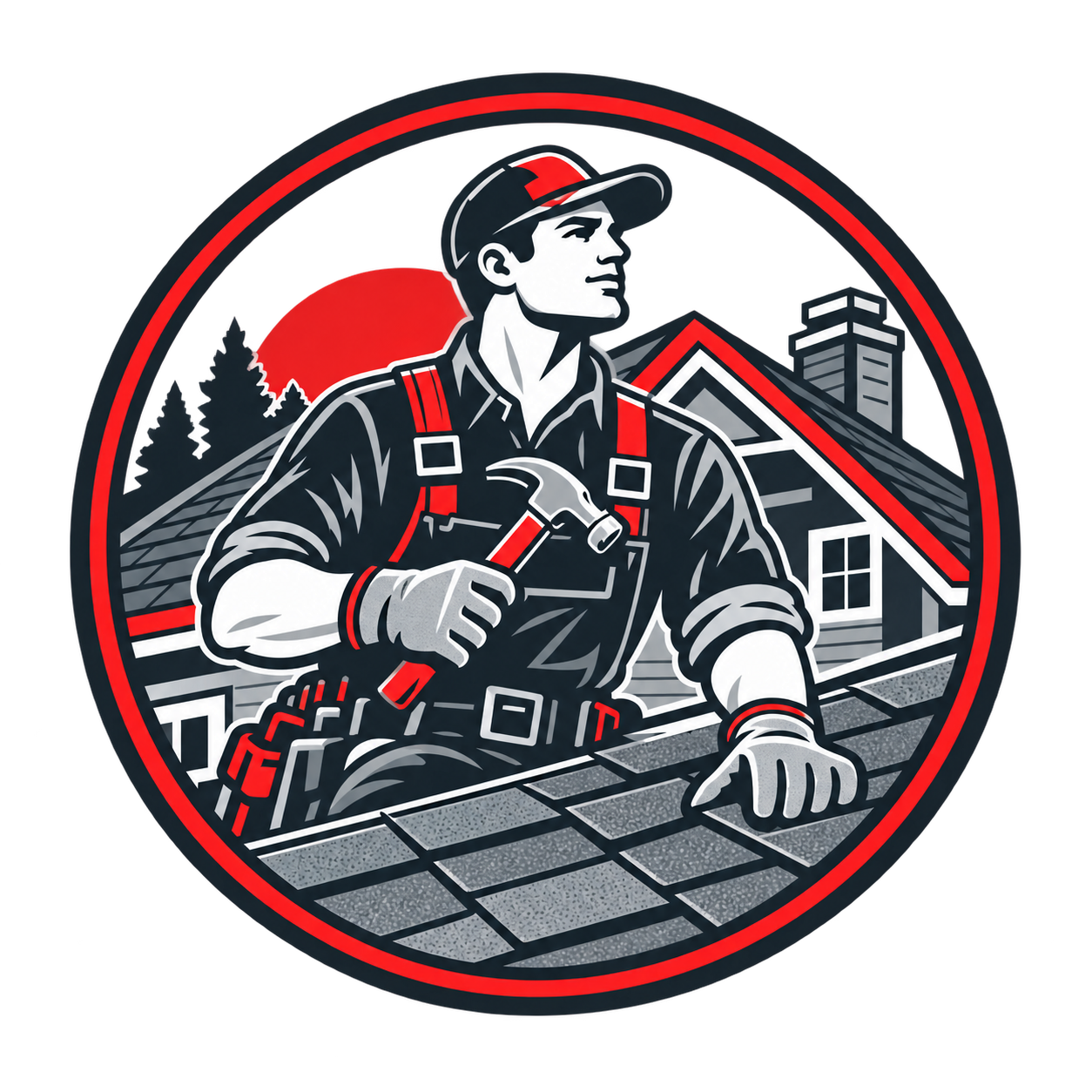 xperienced local roofer carrying out roofing work