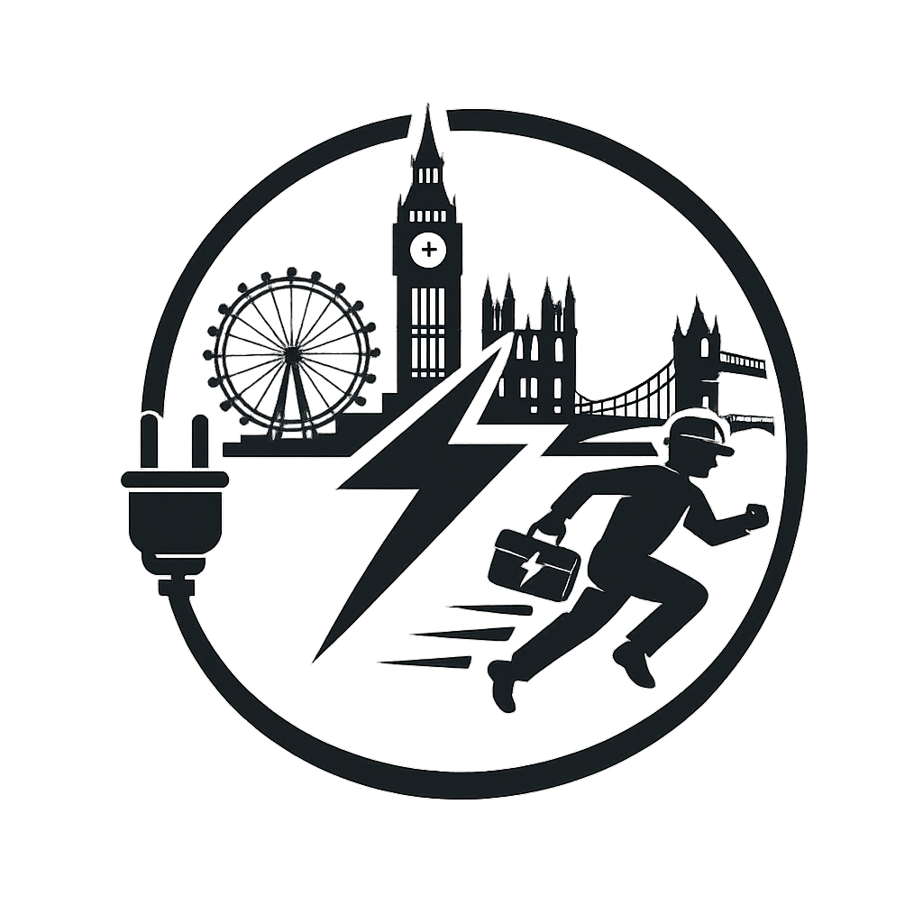 Fast electrical response icon representing same-day emergency electrical services across London.