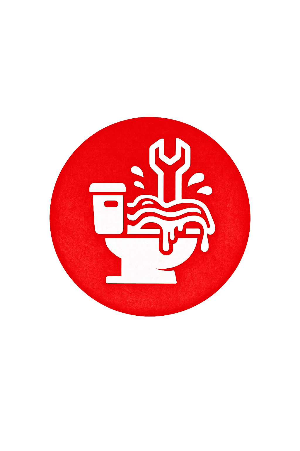 Overflowing toilets icon representing emergency toilet unblocking and overflowing toilet repairs in Fulham.