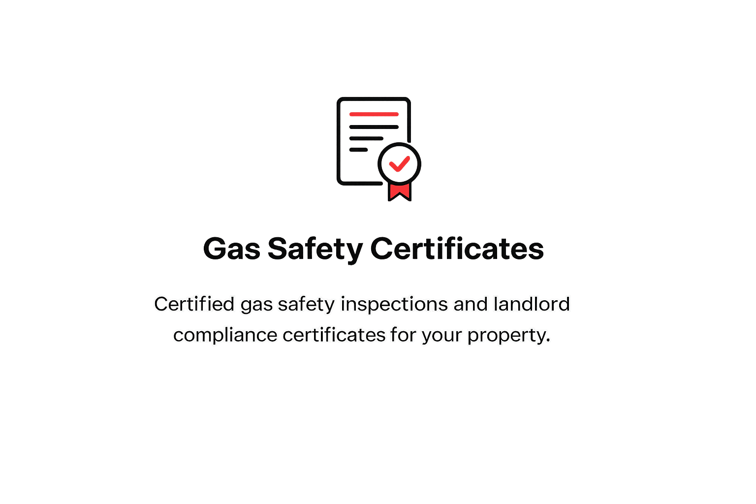 Gas safety certificates illustration representing certified gas safety inspections and landlord gas safety certificates.