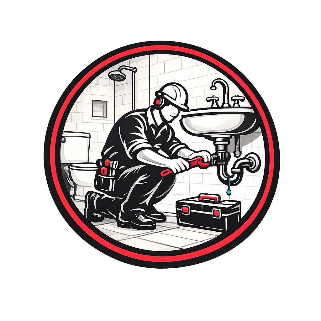Bathroom plumbing icon representing bathroom plumbing repairs, tap replacements and toilet installations.