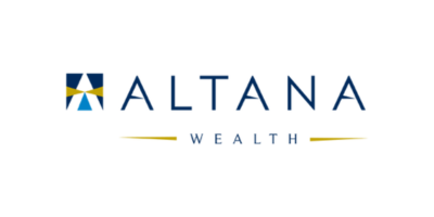 Altana Wealth logo with stylized blue and yellow emblem and text