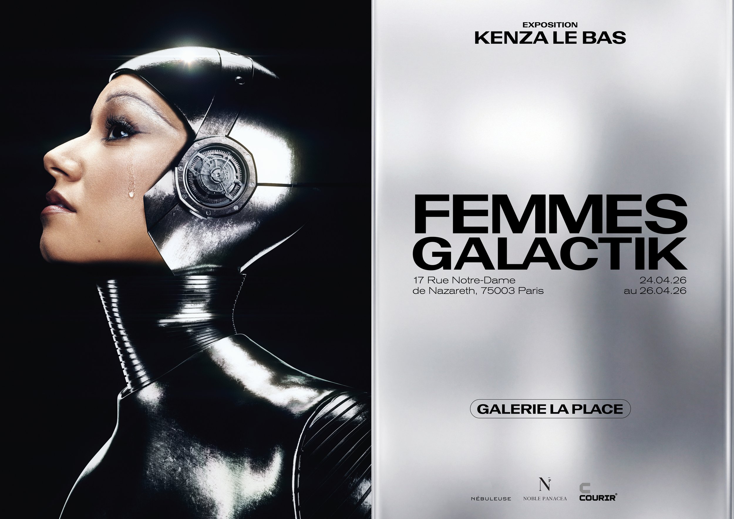 Invitation exposition "Femmes Galactik" Kenza Le Bas, 2026