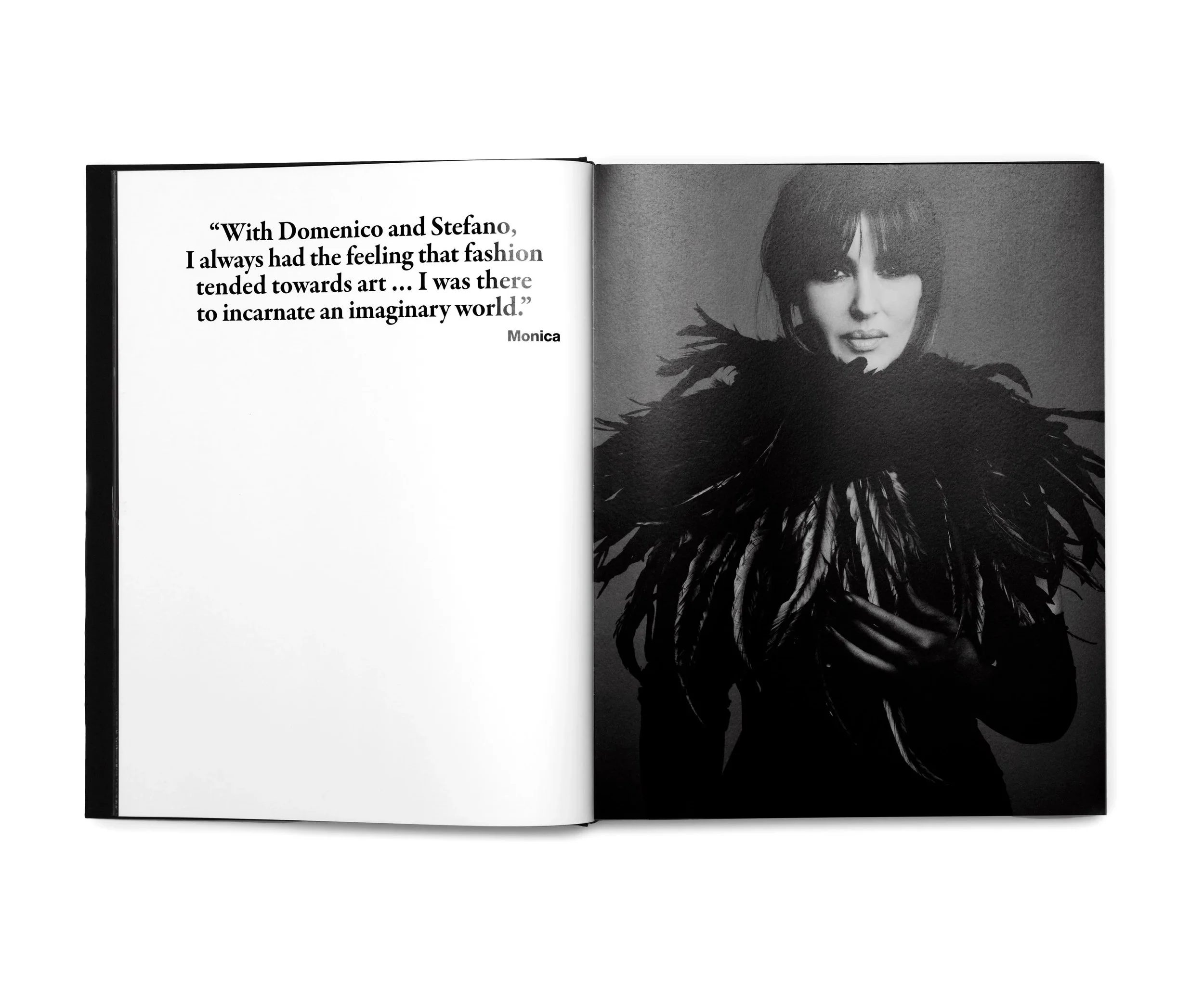 Monica, par Dolce & Gabbana et les éditions Rizzoli, maquette, @jean-baptiste mondino