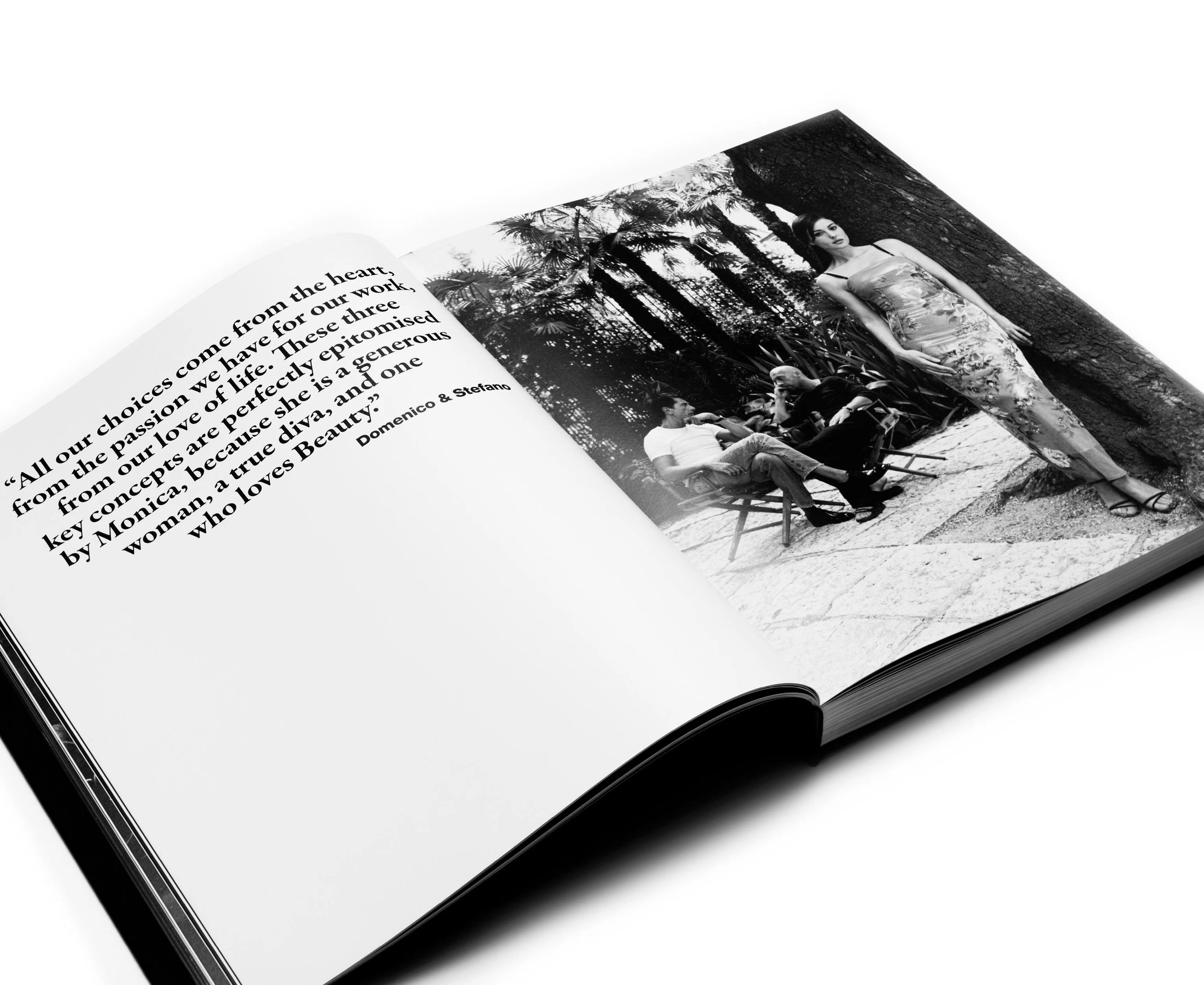 Monica, par Dolce & Gabbana et les éditions Rizzoli, maquette