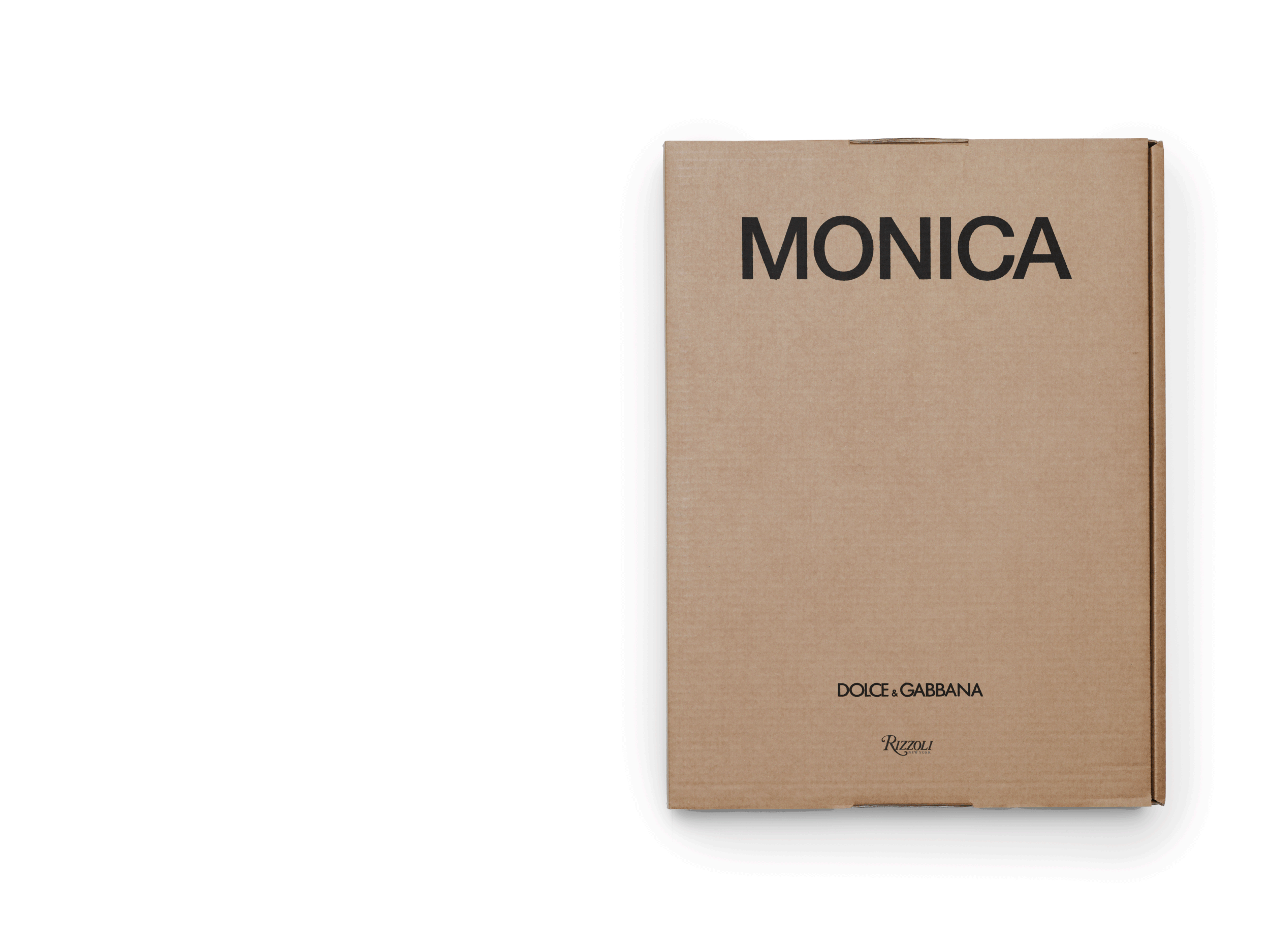 Monica, par Dolce & Gabbana et les éditions Rizzoli, maquette