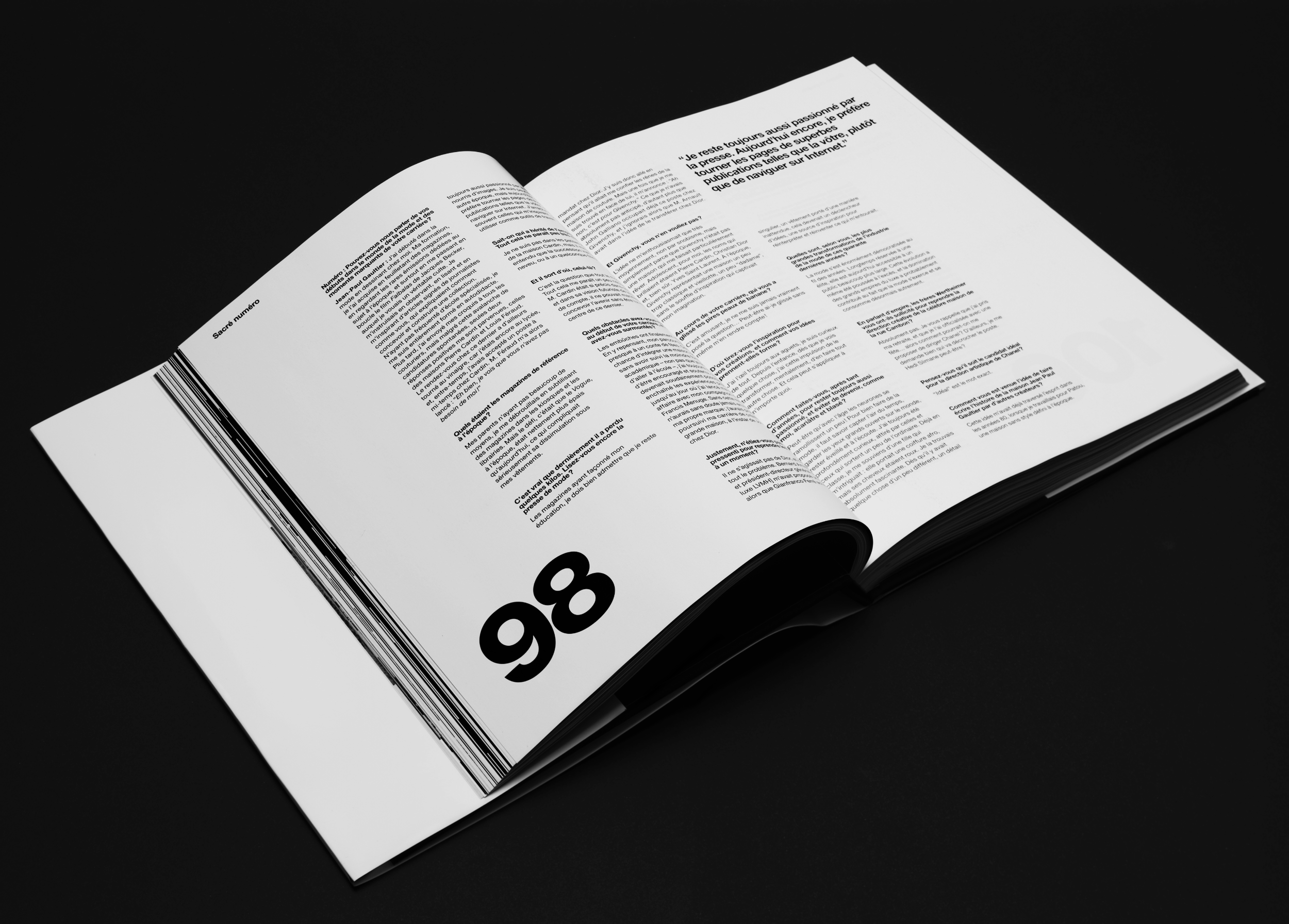 Numéro 250, maquette et éditing