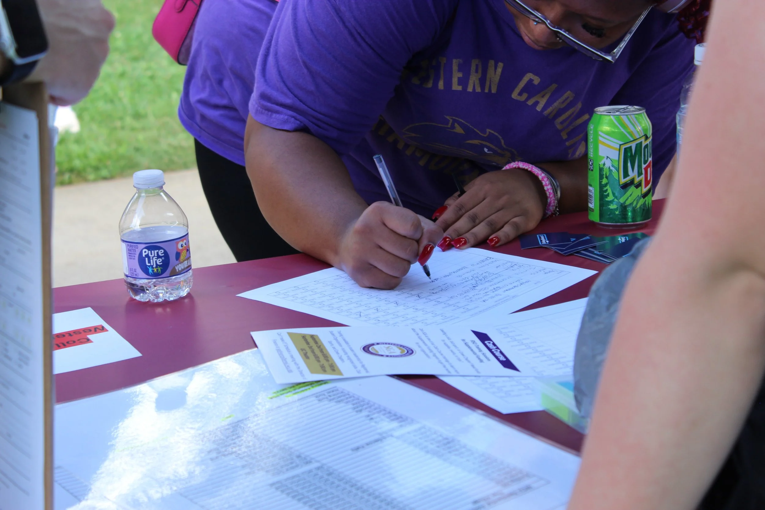 WCU Valley Ballyhoo College Democrats table (2025)