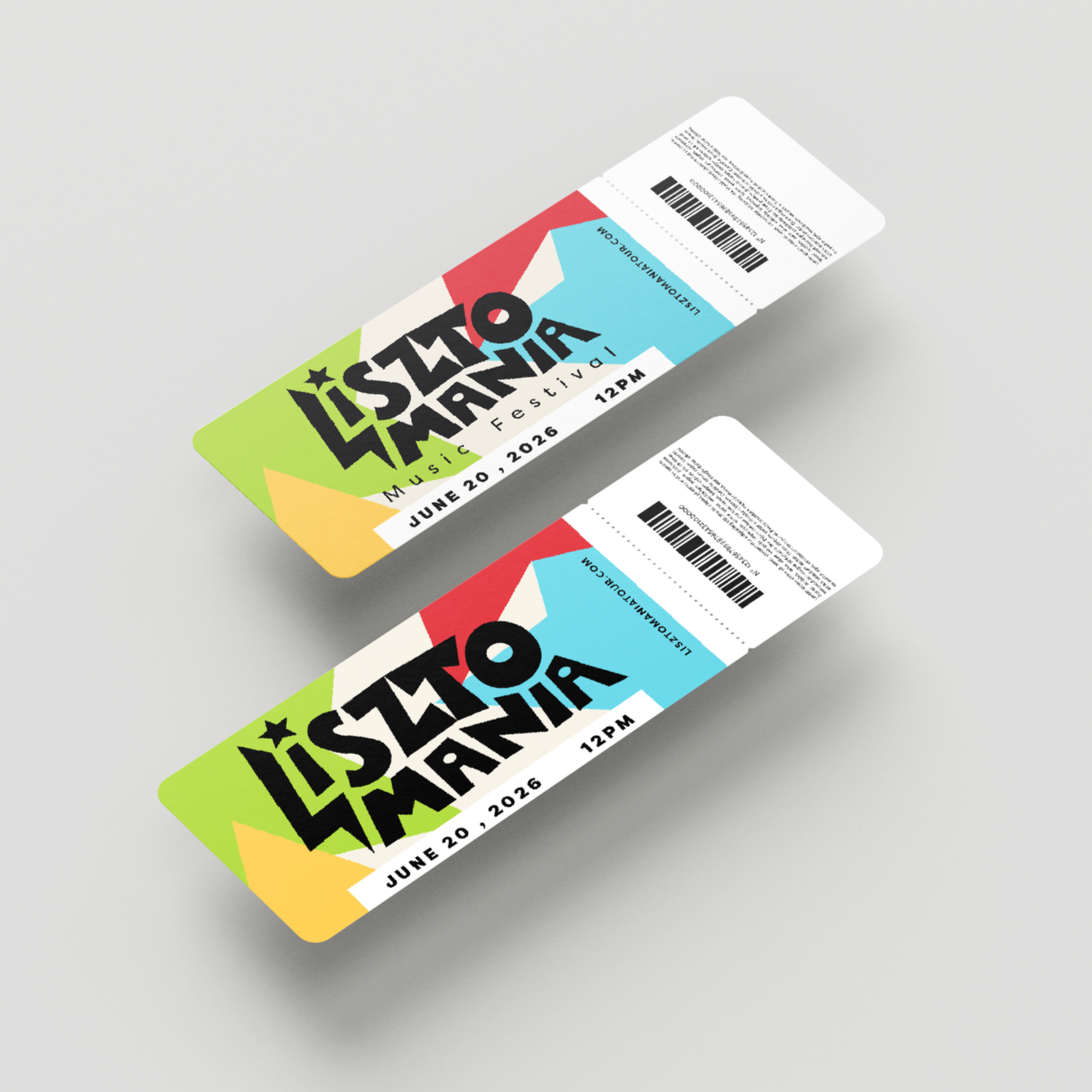 Lisztomania Music Festival Ticket Stubs