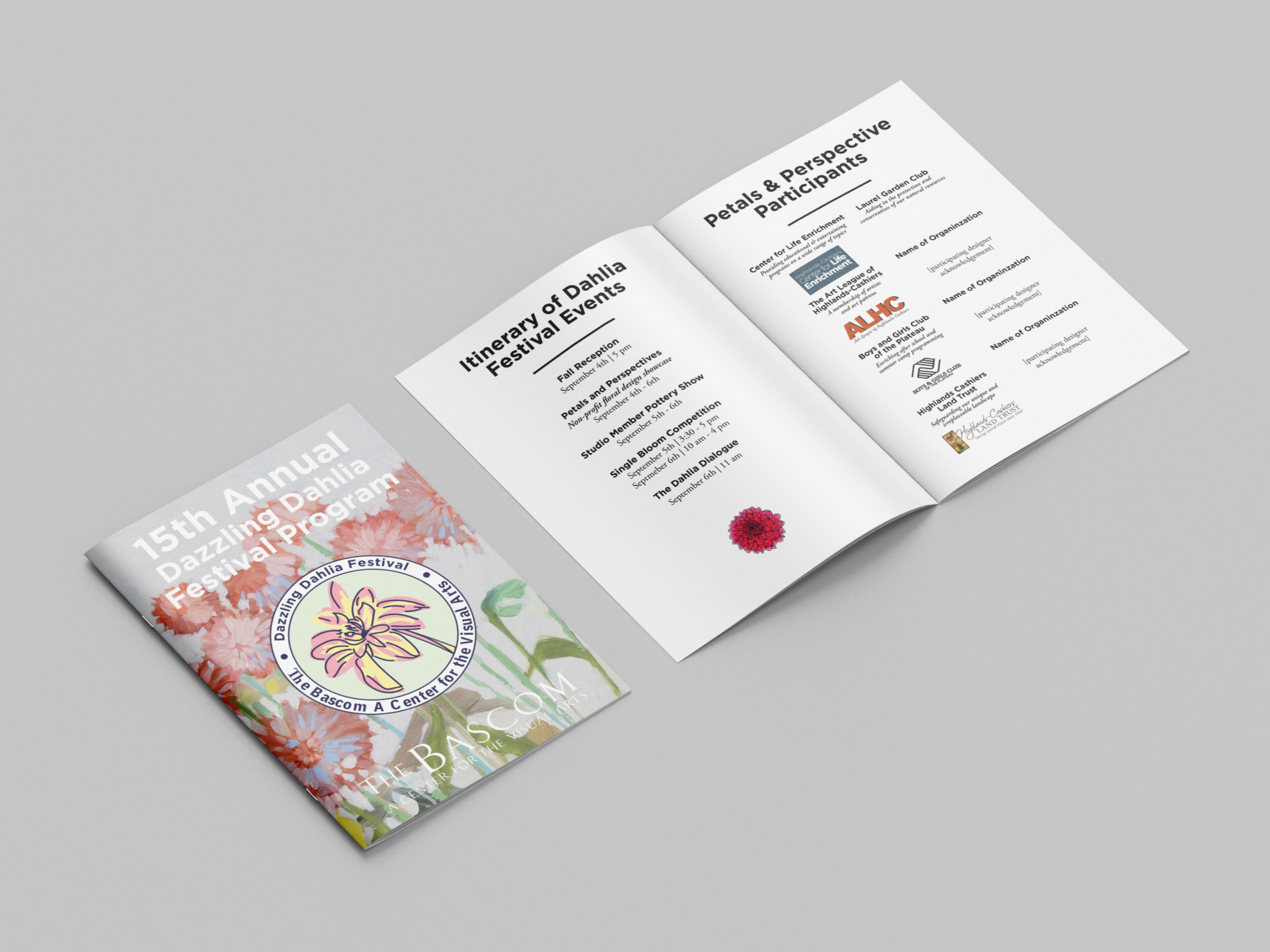 Booklet for event