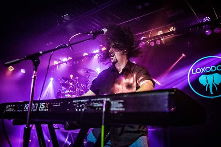 Performing with Loxodon at the Machine Shop.